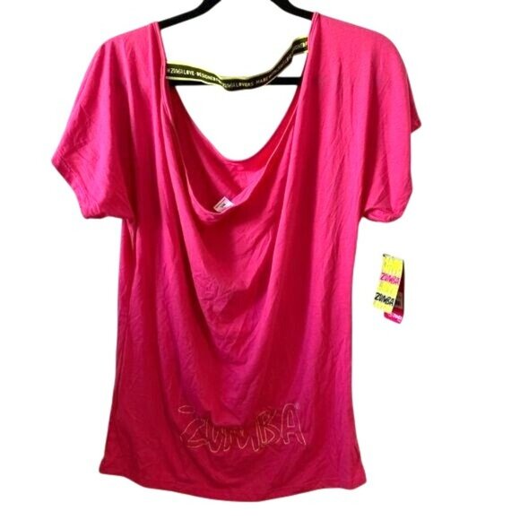 Zumba Wear "Bring Sexy Back" Top M/L Berry Color - Picture 7 of 10